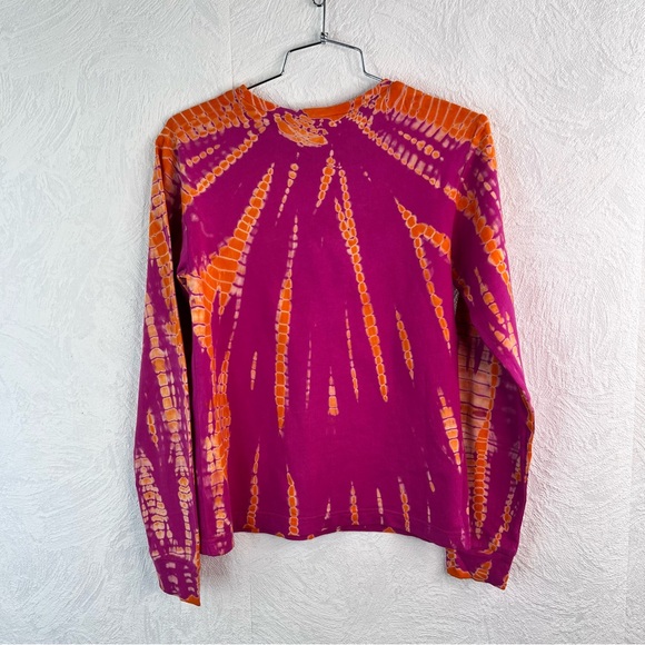 ABACAXI NWT Fuchsia and Tangerine Tie-Dye Top Size X-Small - Picture 2 of 9